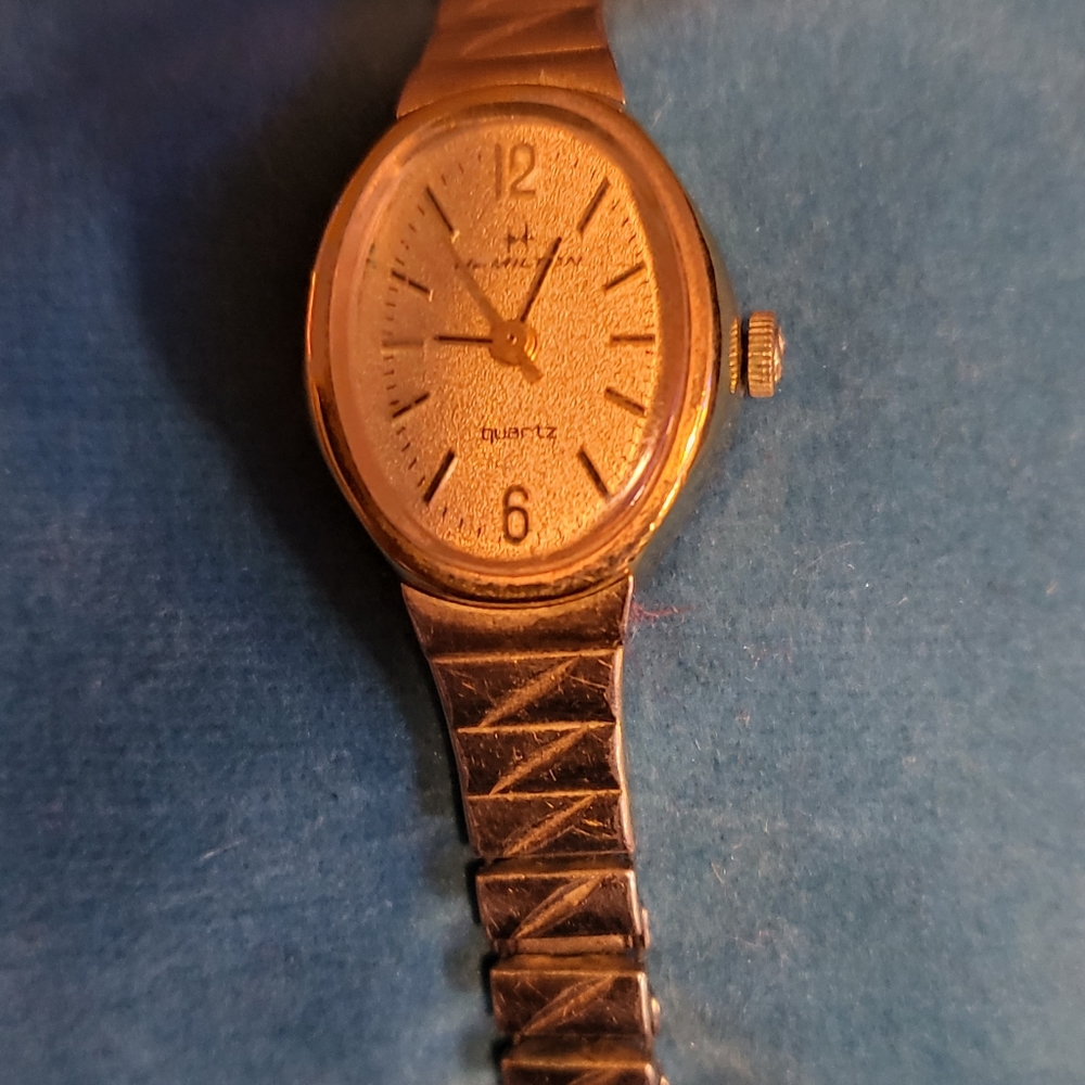 Gold tone vintage Hamilton watch